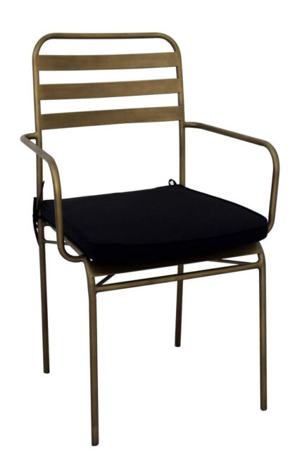 Chaise design de repas bronze