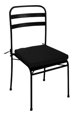 chaise-design-de-repas-metal-noir