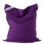 Coussin géant d’extérieur en tissu aubergine Coussin géant d’extérieur en tissu aubergine