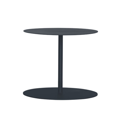 EIVISA - Table d'appoint en acier gris D60