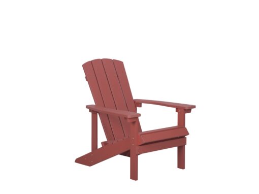 Fauteuil bas de jardin rouge