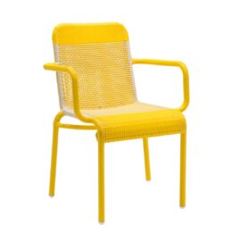 fauteuil-de-table-de-jardin-en-resine-jaune-citron