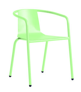 fauteuil-en-acier-vert