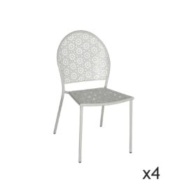 lot-de-4-chaises-d-exterieur-en-metal-blanc