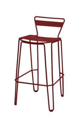 mallorca-chaise-haute-en-acier-rouge