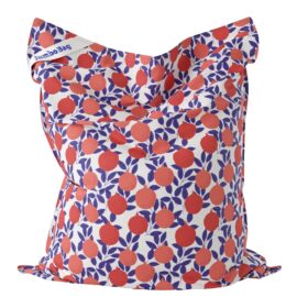 Pouf géant d’extérieur en tissu imprimé Pomegranate Pouf géant d’extérieur en tissu imprimé Pomegranate