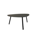 Table basse de jardin aluminium et acier noir D74cm Table basse de jardin aluminium et acier noir D74cm