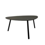 Table basse de jardin aluminium et acier noir D90cm Table basse de jardin aluminium et acier noir D90cm