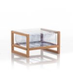 Table basse en bois et tpu transparent Table basse en bois et tpu transparent