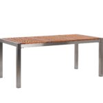 Table de jardin plateau en bois eucalyptus L180cm Table de jardin plateau en bois eucalyptus L180cm