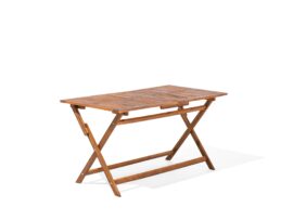 Table de jardin pliante en bois 140 x 75 cm Table de jardin pliante en bois 140 x 75 cm