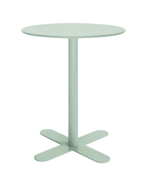 Table en acier vert