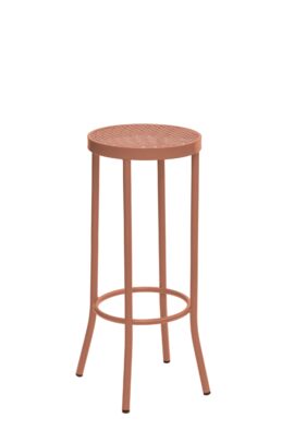 Tabouret en acier rose Tabouret en acier rose