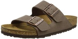 Birkenstock Arizona Birko Flor Nubuck Sandales Grises Pour Hommes