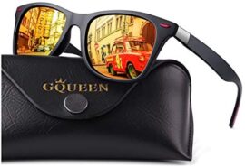 GQUEEN Classic Unisex Lunettes de soleil Homme Polarisées Femme Retro Lunettes UV400 MNF4 GQUEEN Classic Unisex Lunettes de soleil Homme Polarisées Femme Retro Lunettes UV400 MNF4