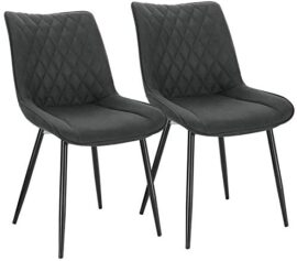 WOLTU BH248an-2 Chaises de Salle à Manger Lot de 2,Chaises de Cuisine Assise en Tissu Scientifique Pied en métal,Anthracite WOLTU BH248an-2 Chaises de Salle à Manger Lot de 2,Chaises de Cuisine Assise en Tissu Scientifique Pied en métal,Anthracite