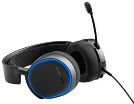 SteelSeries Arctis 5 – Casque de Jeu à Éclairage RVB – Son Surround DTS Headphone:X v2.0 pour PC, Playstation 5 et PS4 – Noir SteelSeries Arctis 5 – Casque de Jeu à Éclairage RVB – Son Surround DTS Headphone:X v2.0 pour PC, Playstation 5 et PS4 – Noir 5