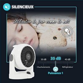 Iris Ohyama, Ventilateur silencieux de Bureau – Woozoo – HD15N, Plastique, Blanc, 34 W, 13 m², 24,1 x 17,5 x 26,6cm Iris Ohyama, Ventilateur silencieux de Bureau – Woozoo – HD15N, Plastique, Blanc, 34 W, 13 m², 24,1 x 17,5 x 26,6cm 4