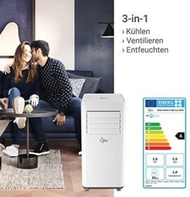 SUNTEC Climatiseur Mobile Move 9.000 Eco R290 | Climatiseur pour pièces de 34 m2 max | Refroidisseur, Ventilateur et Déshumidificateur avec Réfrigérant écologique | 9 000 BTU/h SUNTEC Climatiseur Mobile Move 9.000 Eco R290 | Climatiseur pour pièces de 34 m2 max | Refroidisseur, Ventilateur et Déshumidificateur avec Réfrigérant écologique | 9 000 BTU/h 3