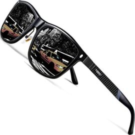 ATTCL Homme Polarisé Lunettes de soleil Al-Mg métal Cadre Super Léger