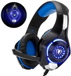 Beexcellent GM-1 Casque Gaming PS4, Casque Gamer avec Micro Premium Anti Bruit Audio Stéréo Basse avec LED Lampe Jeux Vidéo Gaming Compatible pour PC Xbox One Laptop Tablette Beexcellent GM-1 Casque Gaming PS4, Casque Gamer avec Micro Premium Anti Bruit Audio Stéréo Basse avec LED Lampe Jeux Vidéo Gaming Compatible pour PC Xbox One Laptop Tablette