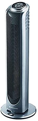 Bionaire – BT19 – colonne ventilateur – modèle à oscillation avec télécommande et minuterie – hauteur 74 cm – argent/noir Bionaire – BT19 – colonne ventilateur – modèle à oscillation avec télécommande et minuterie – hauteur 74 cm – argent/noir