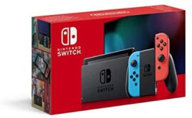 Nintendo Switch avec paire de Joy-Con Rouge Néon et Bleu Néon Nintendo Switch avec paire de Joy-Con Rouge Néon et Bleu Néon