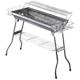 barbecue-a-charbon-pliable-etagere-2-grilles-cuisson-acier-inoxydable