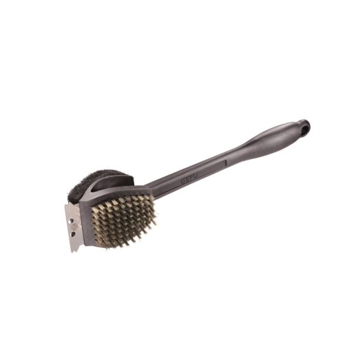 Brosse à barbecue 3 en 1 en laiton argent