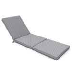 Coussin pour bain de soleil  en polyester gris Coussin pour bain de soleil  en polyester gris