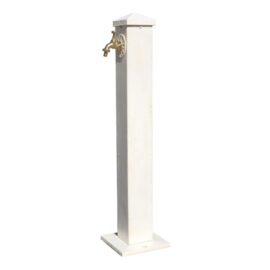 fontaine-de-jardin-en-fonte-d-aluminium-tube-blanc-beige-90x22