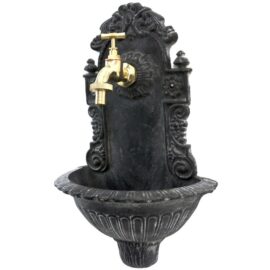 Fontaine murale style ancien gris robinet en laiton Fontaine murale style ancien gris robinet en laiton