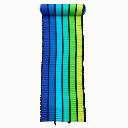 Matelas de plage pour bain de soleil happy men bleu  60 x 180