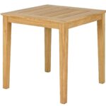 Table carrée repas en bois jaune Table carrée repas en bois jaune