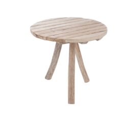 Table de jardin ronde en bois 75cm Table de jardin ronde en bois 75cm