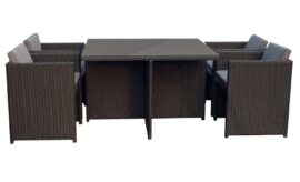 table-et-chaises-4-places-encastrables-en-resine-noir-gris