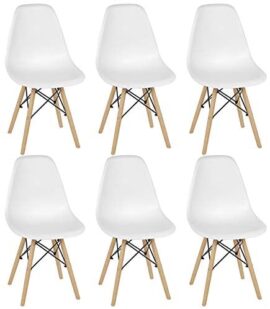 meihe Chaises Salle à Manger Lot de 6,Chaises de Cuisine-Chaise de Salle de Bureau/Style scandinave/Pieds en Bois de Hêtre Massif/Revêtement en Similicuir meihe Chaises Salle à Manger Lot de 6,Chaises de Cuisine-Chaise de Salle de Bureau/Style scandinave/Pieds en Bois de Hêtre Massif/Revêtement en Similicuir