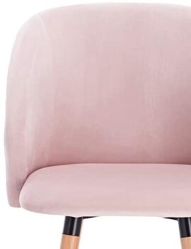 WOLTU Lot de 4 Chaise de Cuisine en Velours Fauteuil de Repas Salle à Manger, Rose, BH121rs-4 WOLTU Lot de 4 Chaise de Cuisine en Velours Fauteuil de Repas Salle à Manger, Rose, BH121rs-4 6