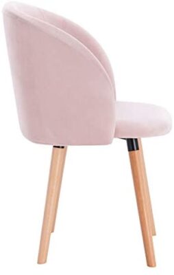 WOLTU Lot de 4 Chaise de Cuisine en Velours Fauteuil de Repas Salle à Manger, Rose, BH121rs-4 WOLTU Lot de 4 Chaise de Cuisine en Velours Fauteuil de Repas Salle à Manger, Rose, BH121rs-4 4