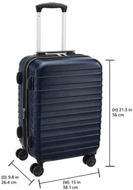 Amazon Basics Valise rigide et solide, de qualité supérieure, 56 cm – Bleu Amazon Basics Valise rigide et solide, de qualité supérieure, 56 cm – Bleu 6