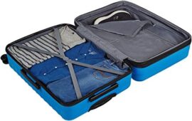 Amazon Basics Valise de voyage à roulettes pivotantes, Bleu clair, Lot de 3 valises (55 cm, 68 cm, 78 cm) Amazon Basics Valise de voyage à roulettes pivotantes, Bleu clair, Lot de 3 valises (55 cm, 68 cm, 78 cm) 5