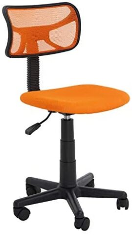 IDIMEX Chaise de Bureau pour Enfant Milan Fauteuil pivotant et Ergonomique sans accoudoirs, siège à roulettes avec Hauteur réglable, revêtement Mesh Orange IDIMEX Chaise de Bureau pour Enfant Milan Fauteuil pivotant et Ergonomique sans accoudoirs, siège à roulettes avec Hauteur réglable, revêtement Mesh Orange