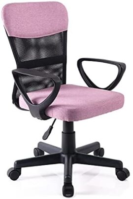 Medium Dos en Maille Home Chaise de Bureau Executive Ordinateur Hauteur réglable pivotant Chaise de Bureau – Rose-2 Medium Dos en Maille Home Chaise de Bureau Executive Ordinateur Hauteur réglable pivotant Chaise de Bureau – Rose-2