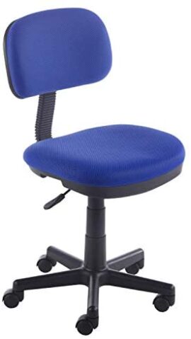 duehome - Chaise de Bureau, Chaise Enfant, Chaise d'étude, modèle Lion, Couleur Bleu, mesures: 53 cm (Largeur) x 53 cm (Profondeur) x 77-89 cm (Hauteur)