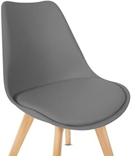 Mc Haus Lena Dark Grey X2 Pack 2 chaises de Salle a Manger, Polypropylène, Gris foncé, 56x48x81cm Mc Haus Lena Dark Grey X2 Pack 2 chaises de Salle a Manger, Polypropylène, Gris foncé, 56x48x81cm 7