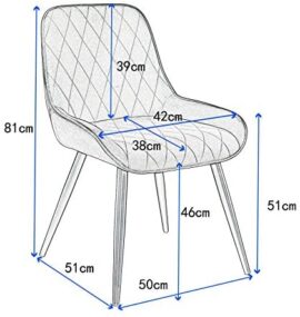 ELIGHTRY Lot de 6 Chaises de Salle à Manger Rétro Chaise de Cuisine avec Dossier Chaise de Salon Assise en Velours et Pieds en Métal,Noir ELIGHTRY Lot de 6 Chaises de Salle à Manger Rétro Chaise de Cuisine avec Dossier Chaise de Salon Assise en Velours et Pieds en Métal,Noir 7