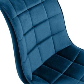 IDMarket – Lot de 4 chaises Mady en Velours Bleu pour Salle à Manger IDMarket – Lot de 4 chaises Mady en Velours Bleu pour Salle à Manger 6