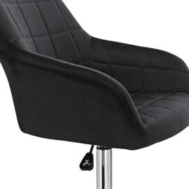 WOLTU 1 X Chaise de Bureau à roulettes,Tabouret de Bureau Tabouret roulettes pivotant et réglable en Velours,Noir BS79sz WOLTU 1 X Chaise de Bureau à roulettes,Tabouret de Bureau Tabouret roulettes pivotant et réglable en Velours,Noir BS79sz 6