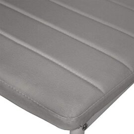 YIFAA Lot de 4 Chaises de Salle à Manger en Similicuir,Chaises de Cuisine avec Haut Dossier (4-Gris) YIFAA Lot de 4 Chaises de Salle à Manger en Similicuir,Chaises de Cuisine avec Haut Dossier (4-Gris) 5