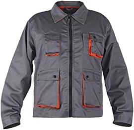 Desman- Veste de Travail multifonctionnelle - Homme - Gris/Orange